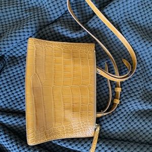 Nanushka Tan Croc Bag